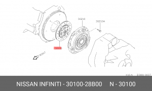 Диск сцепления 3010028B00 NISSAN