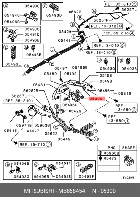 Фильтр топливный MB868454 MITSUBISHI