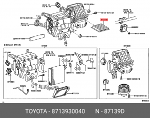 Фильтр салона 87139-30040 DAIHATSU