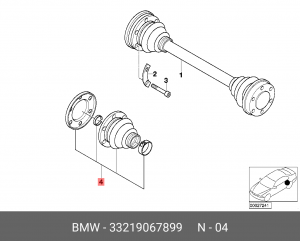 Пыльник ШРУСа (комплект) 33 21 9 067 899 BMW