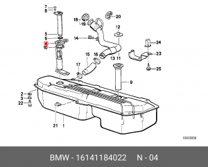 Насос электрический топливной системы 16141184022 BMW