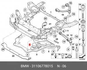 Сайлентблок 31 10 6 778 015 BMW