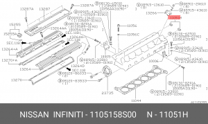 Шайба 11051-58S00 NISSAN