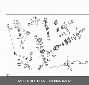 Амортизатор рулевого управления A0004634832 MERCEDES BENZ