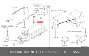 Свеча накаливания 11065-9C600 NISSAN
