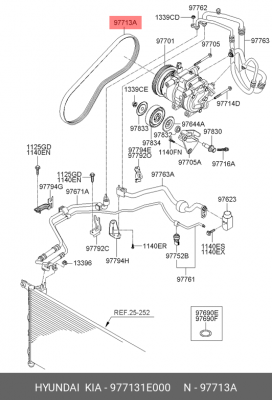 Ремень приводной 97713-1E000 HYUNDAI KIA