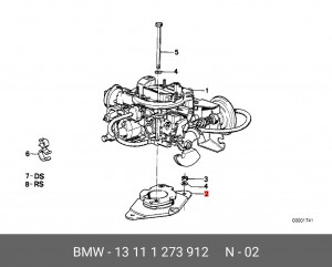 Фланец 13 11 1 273 912 BMW