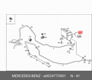 Фильтр топливный A 002 477 39 01 MERCEDES BENZ