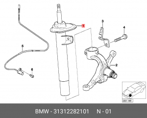 Амортизатор подвески 31 31 2 282 101 BMW