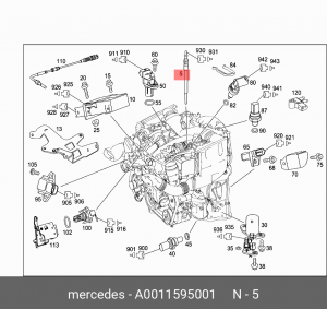 Свеча накаливания A0011595001 MERCEDES BENZ