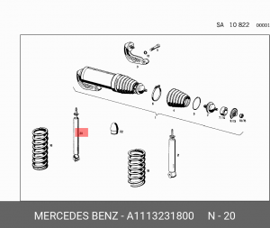 Деталь A1113231800 MERCEDES BENZ