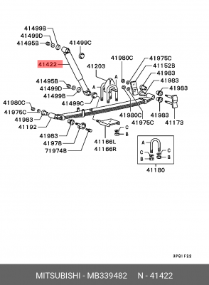 Амортизатор подвески MB339482 MITSUBISHI