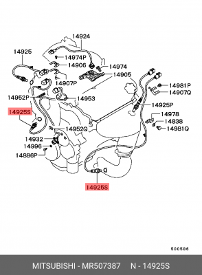Датчик кислородный (лямбда-зонд) MR507387 MITSUBISHI