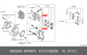 Поршень тормозного суппорта 41121VB200 NISSAN