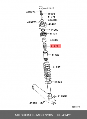 Амортизатор подвески MB809285 MITSUBISHI