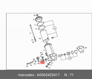 Датчик давления масла A0065429417 MERCEDES BENZ