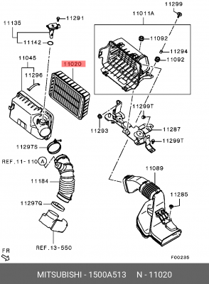 Фильтр воздушный 1500A513 MITSUBISHI