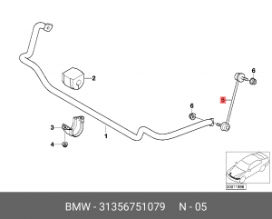 Стойка стабилизатора 31 35 6 751 079 BMW