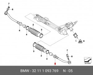 Тяга рулевая 32 11 1 093 769 BMW