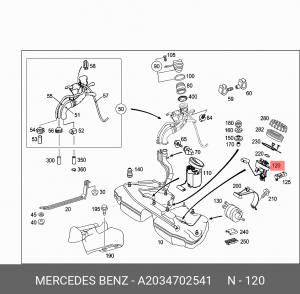 Датчик уровня топлива A 203 470 25 41 MERCEDES BENZ