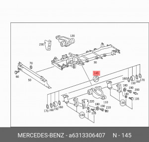 Деталь A 631 330 64 07 MERCEDES BENZ