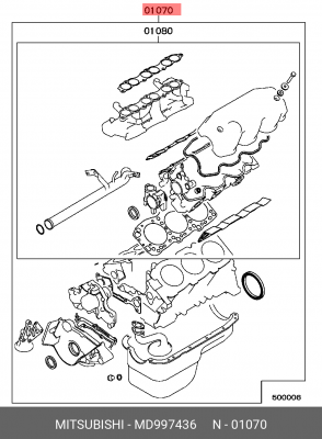 Прокладки ДВС (комплект) MD997436 MITSUBISHI