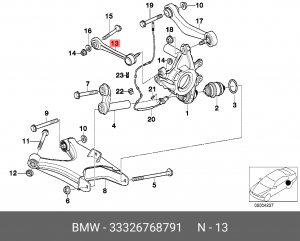 Рычаг подвески 33 32 6 768 791 BMW