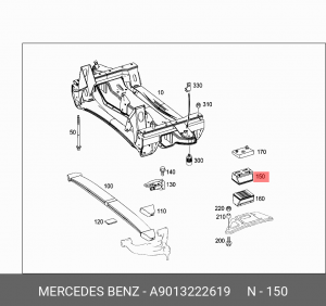 Сайлентблок A 901 322 26 19 MERCEDES BENZ