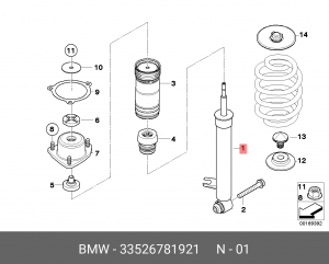 Амортизатор подвески 33 52 6 781 921 BMW