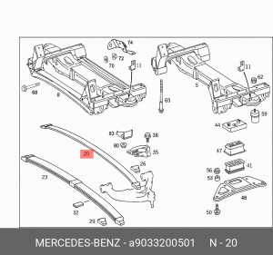 Рессора листовая A9033200501 MERCEDES BENZ