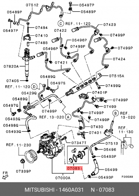 Клапан насоса подкачки топлива 1460A031 MITSUBISHI
