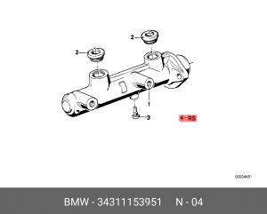 Цилиндр тормозной главный (ремкомплект) 34 31 1 153 951 BMW