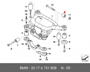 Сайлентблок 33 17 6 751 808 BMW