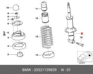 Амортизатор подвески 33 52 1 139 839 BMW