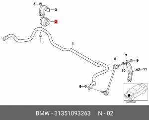 Втулка стабилизатора 31 35 1 093 263 BMW