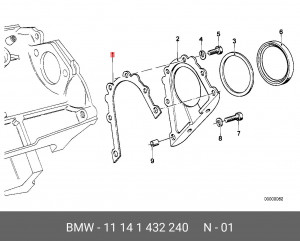 Уплотнитель 11 14 1 432 240 BMW