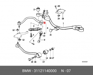 Рычаг подвески 31 12 1 140 000 BMW