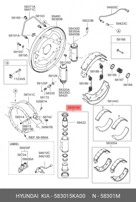 Сальник 583015KA00 HYUNDAI KIA