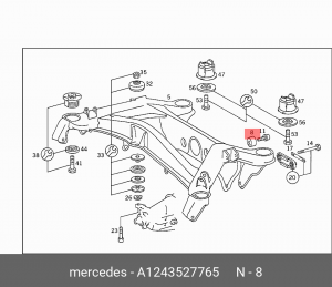 Сайлентблок A 124 352 77 65 MERCEDES BENZ
