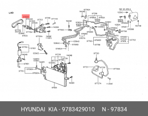 Ролик ремня приводного 9783429010 HYUNDAI KIA