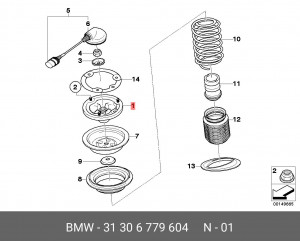 Опора амортизатора подвески 31 30 6 779 604 BMW
