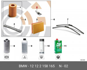 Свеча зажигания 12 12 2 158 165 BMW
