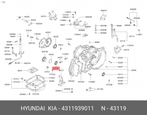Сальник КПП 4311939011 HYUNDAI KIA
