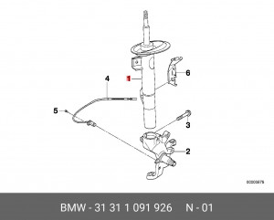 Амортизатор подвески 31311091926 BMW