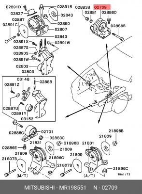 Упор противооткатный MR198551 MITSUBISHI