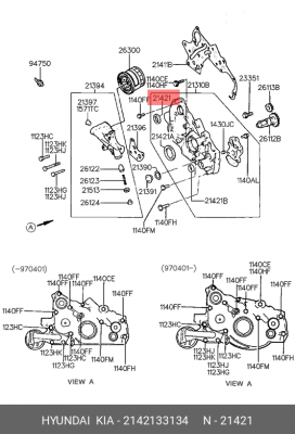 Сальник 2142133134 HYUNDAI KIA