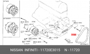 Ремень приводной 11720 E3015 NISSAN