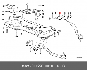 Сайлентблоки подвески (комплект) 31 12 9 058 818 BMW