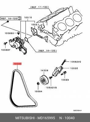 Ремень приводной MD165995 MITSUBISHI