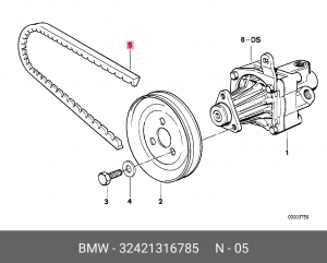 Ремень приводной 32 42 1 316 785 BMW